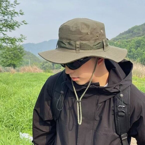 New Fashion Outdoor Wide Brim Sun Protection Hat - Picture 4 of 10